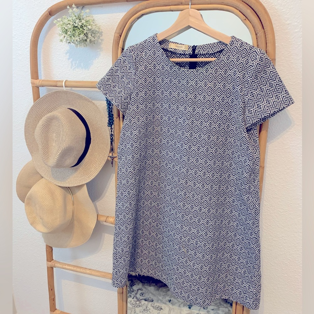 Mango silver thread dress